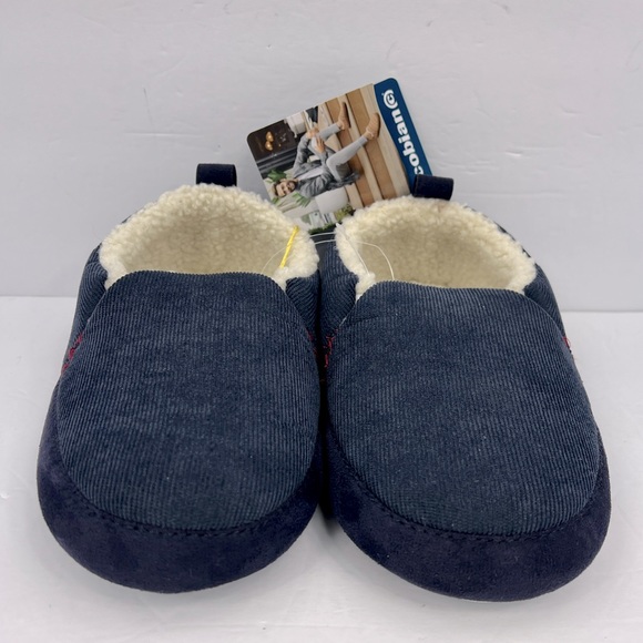 COBIAN JACKSON MEN’S SLIPPERS, WITH FAUX FUR INSIDE, NAVY BLUE, US SIZE 8, EU40 - Picture 2 of 14